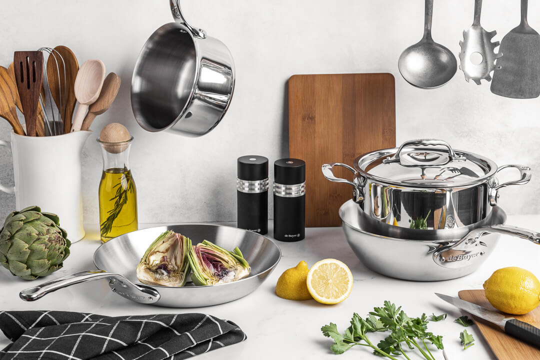 Batterie en inox multicouche : collection ALCHIMY