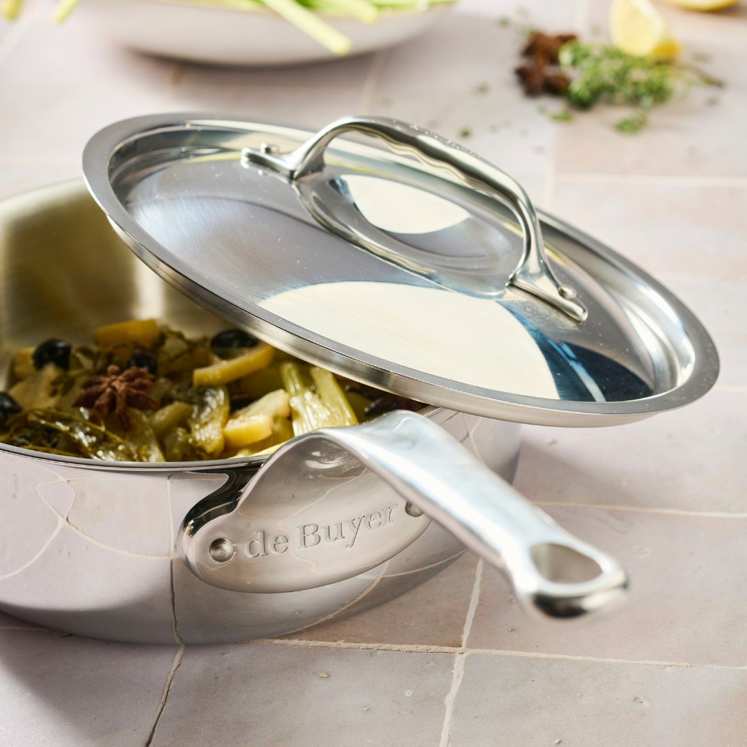 Stainless steel straight sauté-pan AFFINITY Ø16cm