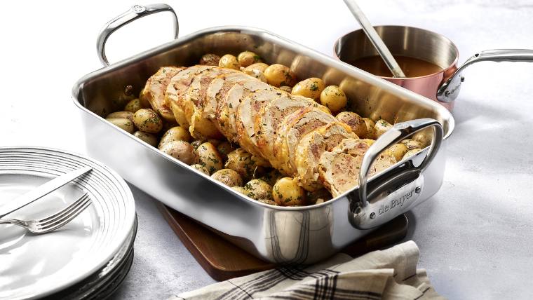 Poularde de Bresse farcie à l'Andouille