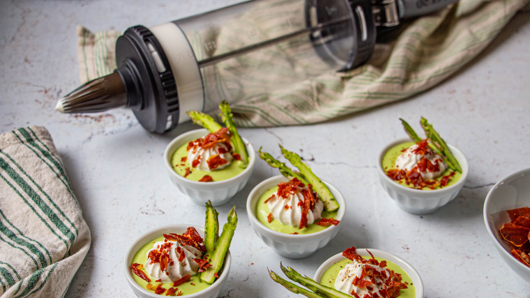 Green asparagus mousse